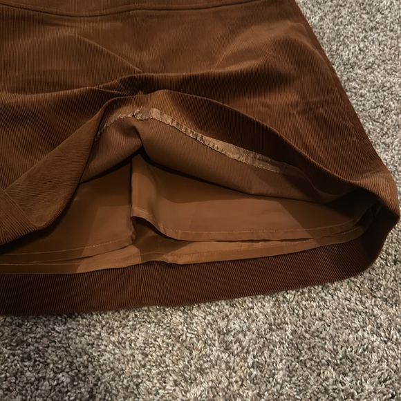 J CREW BROWN CORDUROY SKIRT SIZE 0 - Picture 5 of 8